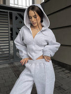 Oversize 3'lü Set Gri - Görsel 1