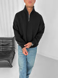 Yarım Fermuarlı Sweatshirt - Görsel 1