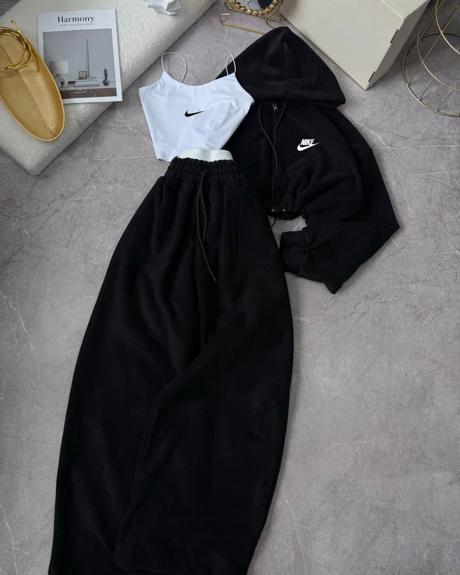 Nike 3'lü Set Takım Siyah - Görsel 1