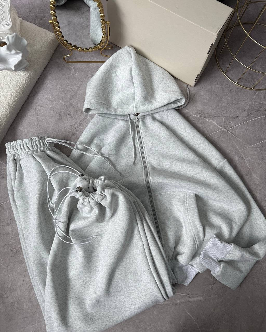 Modern Oversize Gri 3'lü Set - Görsel 3