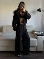 Modern Oversize Siyah 3'lü Set - Görsel 1