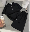 Polo Sıyah Takım Tişört + Şort Oversize Yeni Sezon - Görsel 1