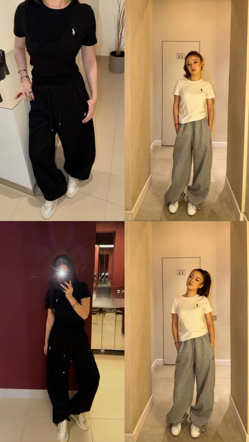 4'lü Set Oversize 2 Eşofman 2 Tişört - Görsel 1