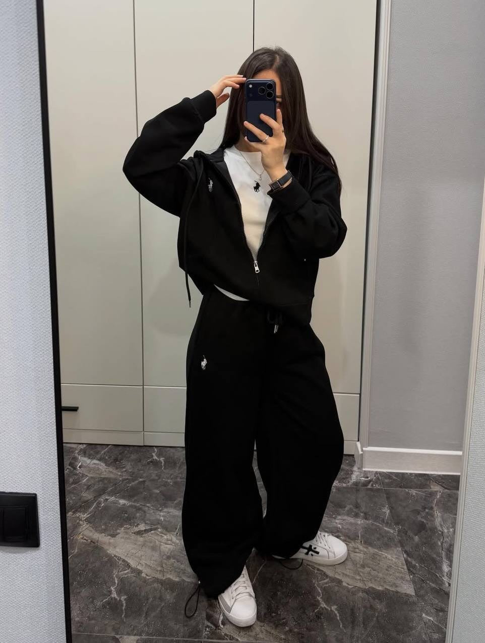 Polo Takım 3'lü Set Siyah - Görsel 2