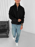 Yarım Fermuarlı Sweatshirt - Görsel 2