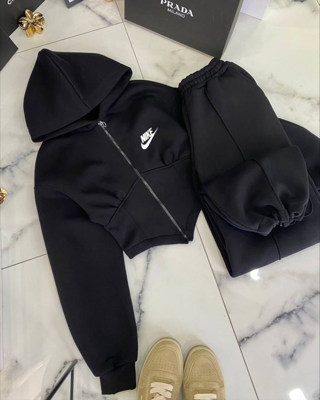 Nike 3'lü Set Takım Siyah - Görsel 4