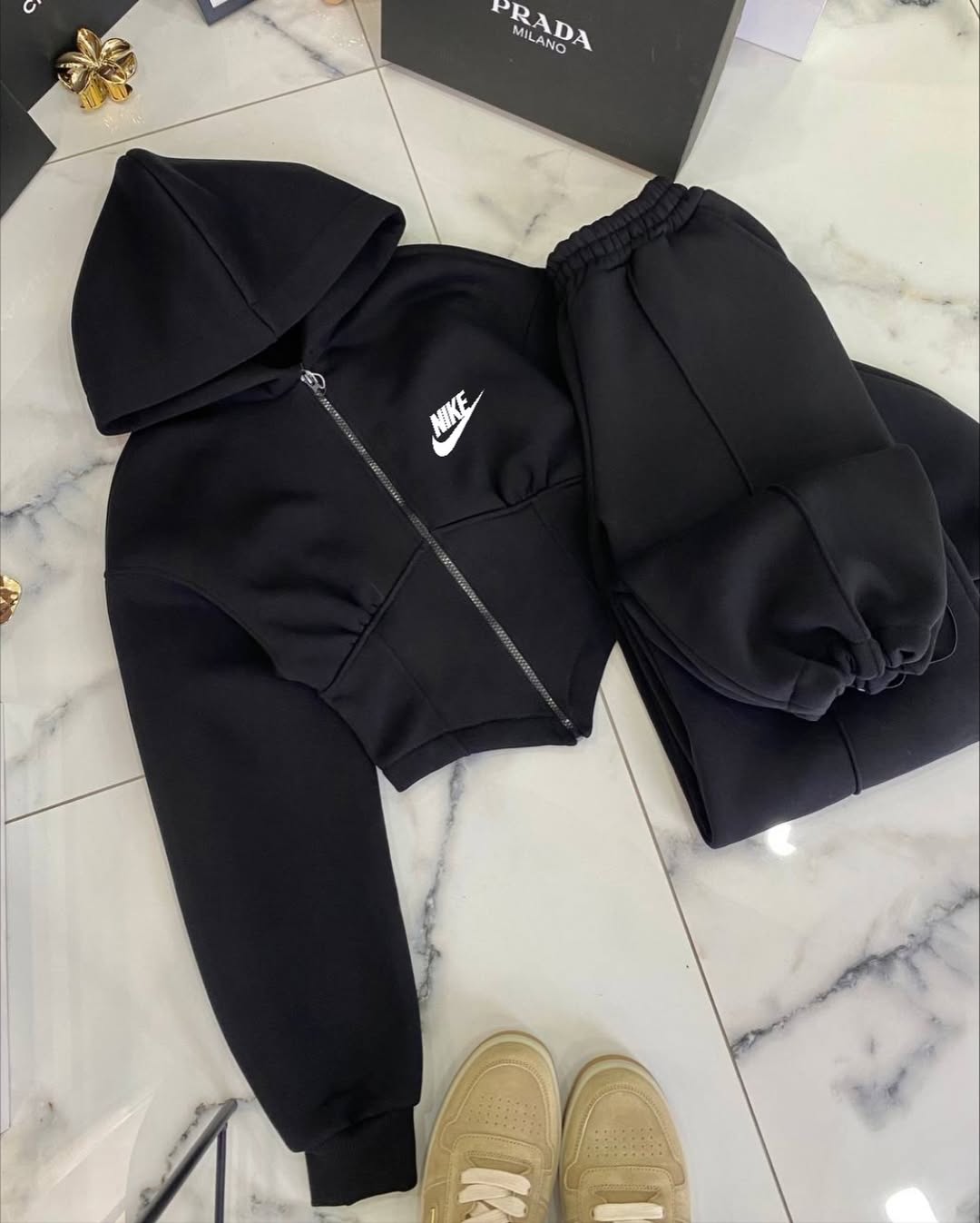 Nike 3'lü Set Takım Siyah - Görsel 4