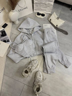 Oversize 3'lü Set Gri Takım - Görsel 2