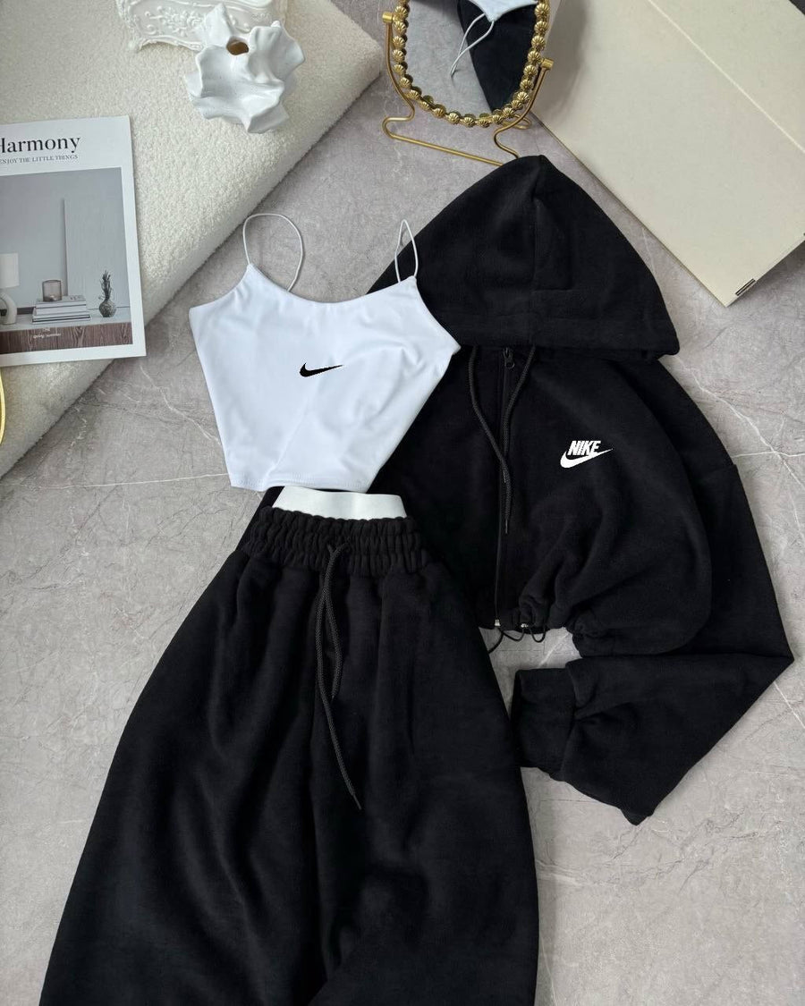 Nike 3'lü Set Takım Siyah - Görsel 2