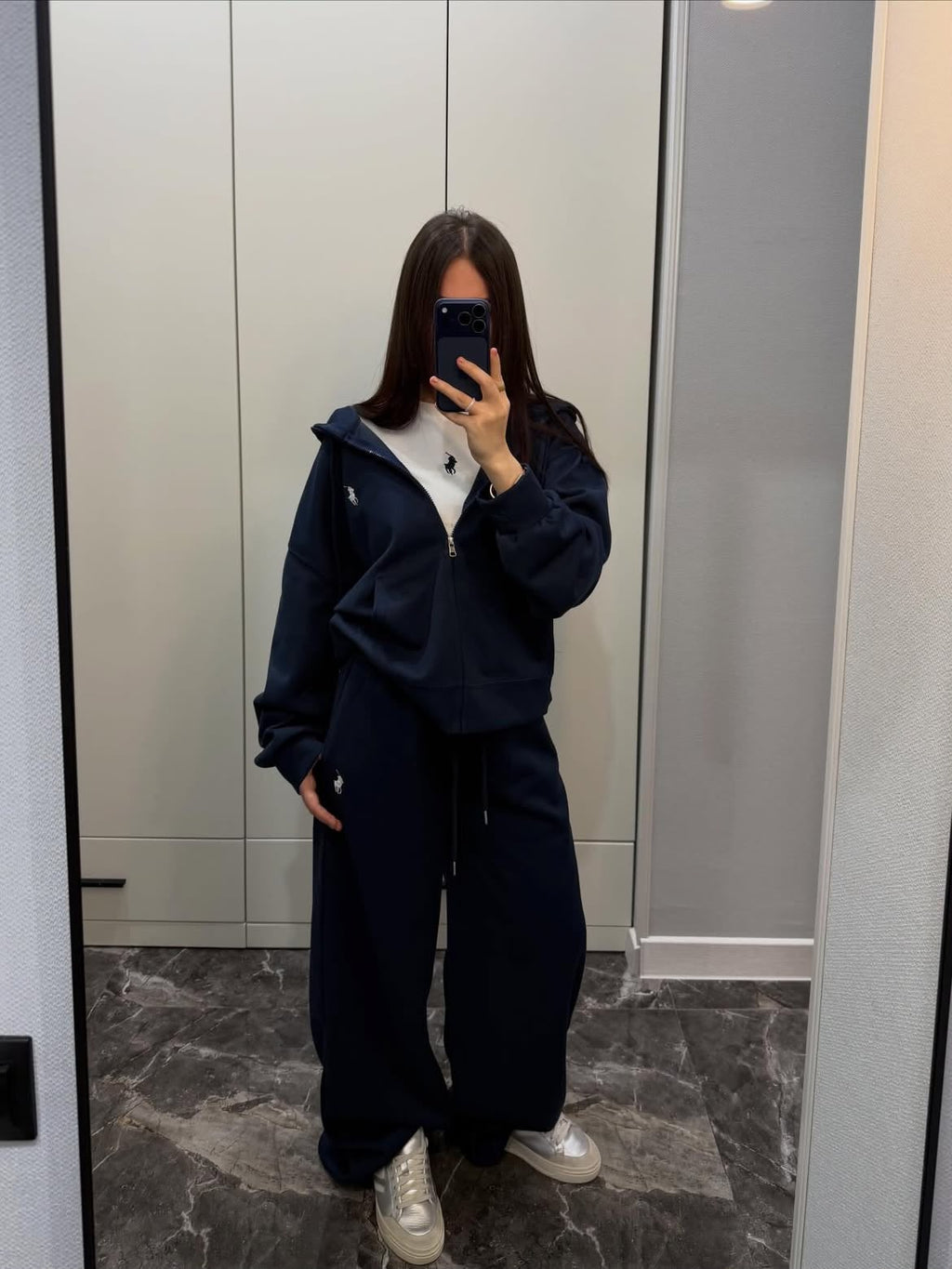 Polo 3'lü Set Takım Lacivert Mevsimlik Yazlık Kumaş Yeni Sezon - Görsel 5