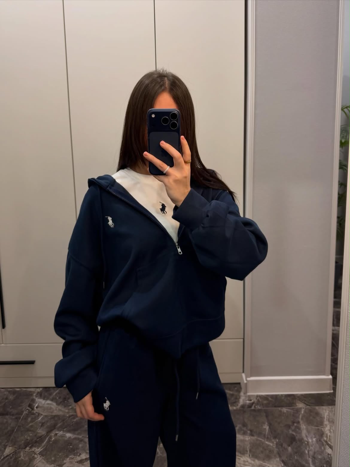 Polo 3'lü Set Takım Lacivert Mevsimlik Yazlık Kumaş Yeni Sezon - Görsel 3