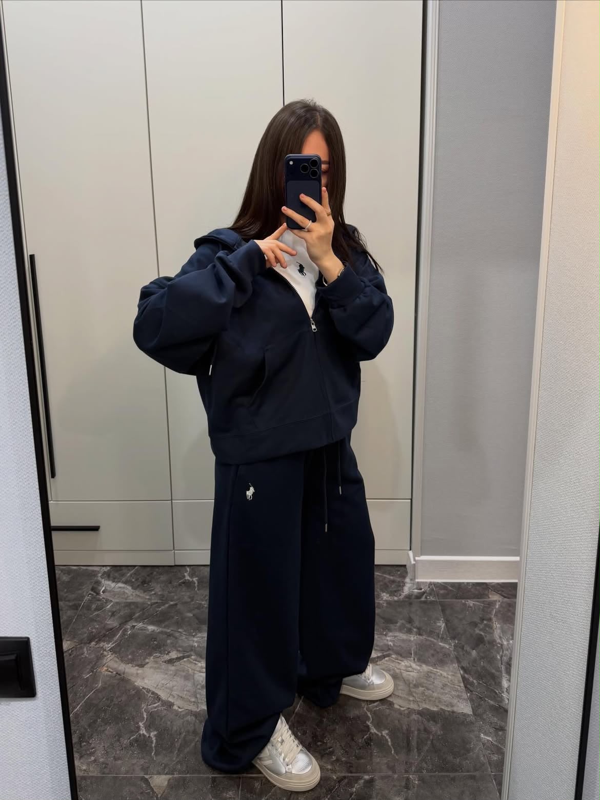 Polo 3'lü Set Takım Lacivert Mevsimlik Yazlık Kumaş Yeni Sezon - Görsel 4
